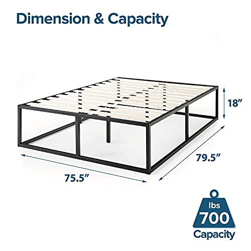 Zinus Joseph Metal Platforma Bed Frame / Mattress Foundation / Wood Slat Support / No Box Spring Needed / Sturdy Steel Structure, King #TOP1