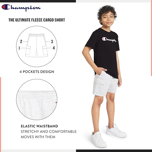 Image of Champion Boys 2 Piece Short Sleeve Shirt and Mesh Shorts Sets
