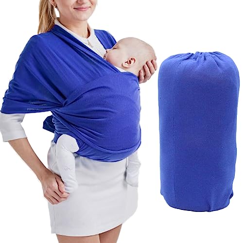 Baby Wrap Carrier, Hands Free Baby Sling, Lightweight Breathable Softness Baby Carrier Sling for Infant, Baby Sling Carrier Newborn to Toddler,