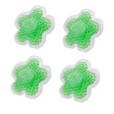 SEWOART Gel Kompressen 4 Stück 10X10cm Heiß Kalt Therapiepackungen Mikrowellengeeignet Wiederverwendbare Kühl und Wärmekompressen für Hautpflege und Erste Hilfe