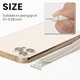 Esufeir V Shape Foam Door Draft Excluder Tape 6m White, Self-Adhesive Draught Excluder Sealing Strip, Insulation, Gap Seal, Weather Stripping, Soundproofing Wind Blocker for Window Frame, Front Doors - Image 2