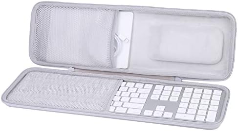 co2CREA Keyboard and Mouse Combo Travel Case for Apple Magic Keyboard with Numeric Keypad and Magic Mouse 2 /1, Case only