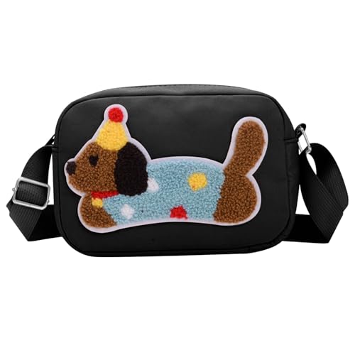 FOSDICK Bolso Bandolera Mujer, Negro Bolsos Bandolera Mujer Motivo Perro Salchicha Bolso Cruzado mujer Casual Bolsos de Hombro Pequeños Ajustable Crossbody Bag Women para Viaje Compras Escuela Oficina FOSDICK Bolso Bandolera Mujer, Negro Bolsos Bandolera Mujer Motivo Perro Salchicha Bolso Cruzado mujer Casual Bolsos de Hombro Pequeños Ajustable Crossbody Bag Women para Viaje Compras Escuela Oficina