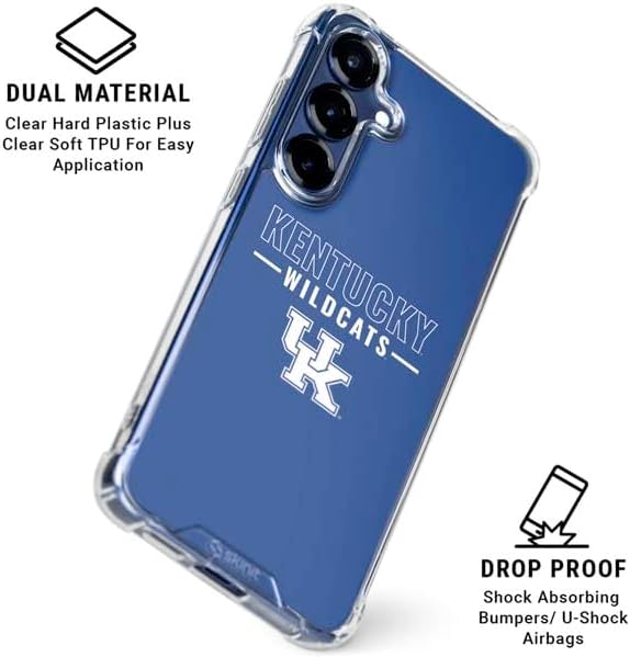 Skinit Clear Phone Case Compatible with Galaxy S25 - Officially Licensed University of Kentucky Wildcats Design