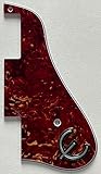 Golpeador compatible con guitarra Epiphone ES-339 y E con logotipo (tortuga roja de 4 capas)