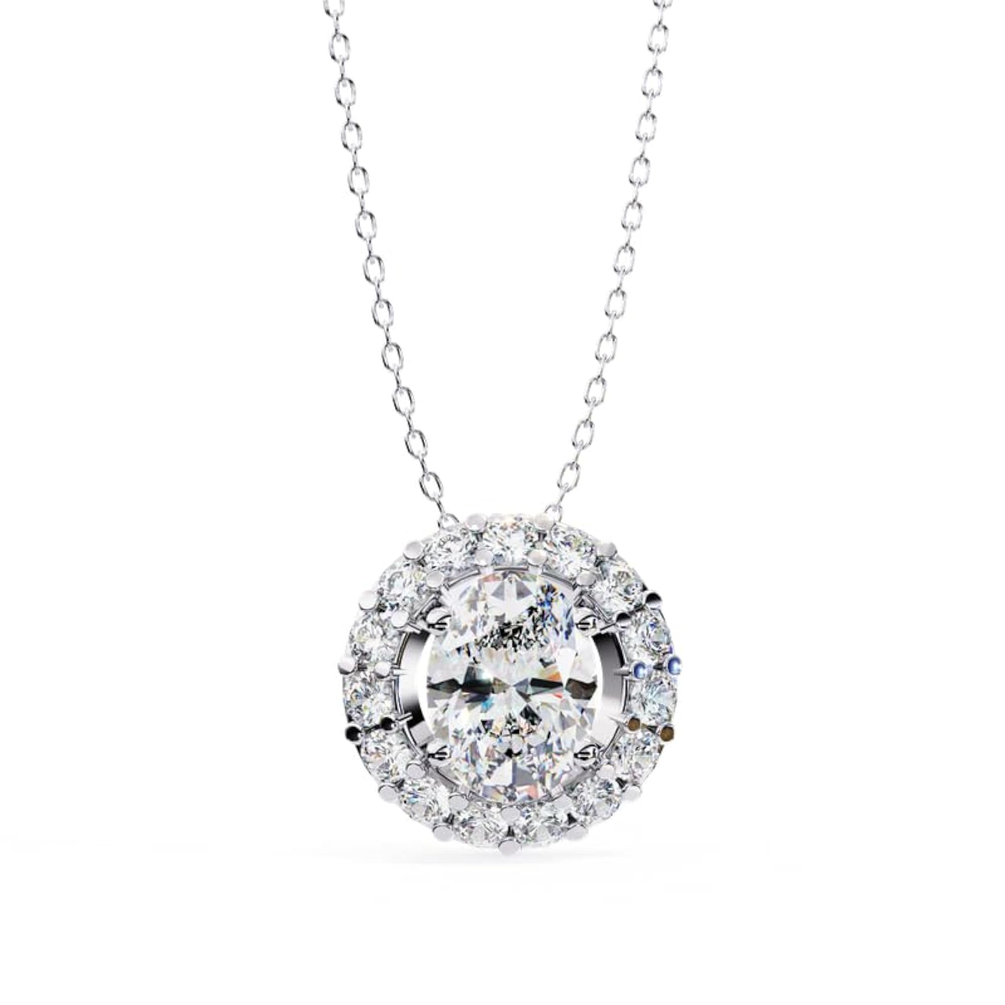 Women's 925 Sterling Silver Hallmarked Necklace with Secure Clasp