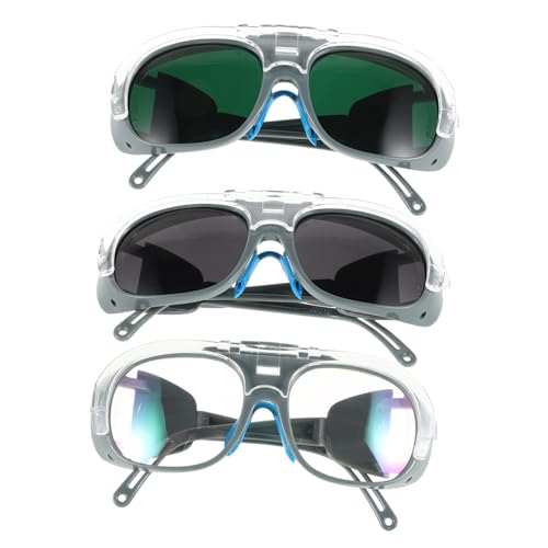 DIYEAH 3 Paires Lunettes équipement de protection de soudage sécurité protecteur équipement de protection pour le soudage Plastique