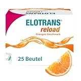 ELOTRANS reload - isotonische Elektrolyt-Glucose-Mischung - Nahrungsergänzungsmittel mit Magnesium, Kaliumchlorid, Cholin und B-Vitaminen - 1 x 25 Beutel - Orange-Geschmack