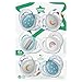 Tommee Tippee Night Time Pacifier, 6-18 Months, Symmetrical Silicone Baglet, BPA-Free Binkies, Glow in The Dark Technology, Blue Rainbow, Pack of 6