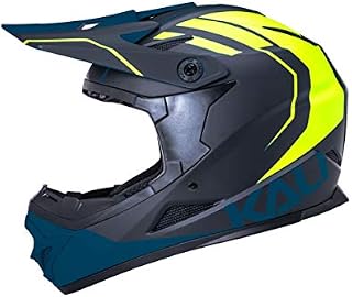 Kali Zoka Eon Matte Black Fluo Yellow Teal Full Face Bicycle BXM MTB