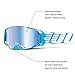 100% ARMEGA Premium Protective Sport Goggles with Ultra HD Lens & Nose Guard (Oversized Sky - Mirror Blue Lens)