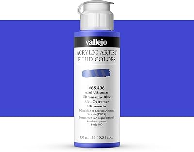 Vallejo Fluid Acrylic - Ultramarine Blue, 100 ml