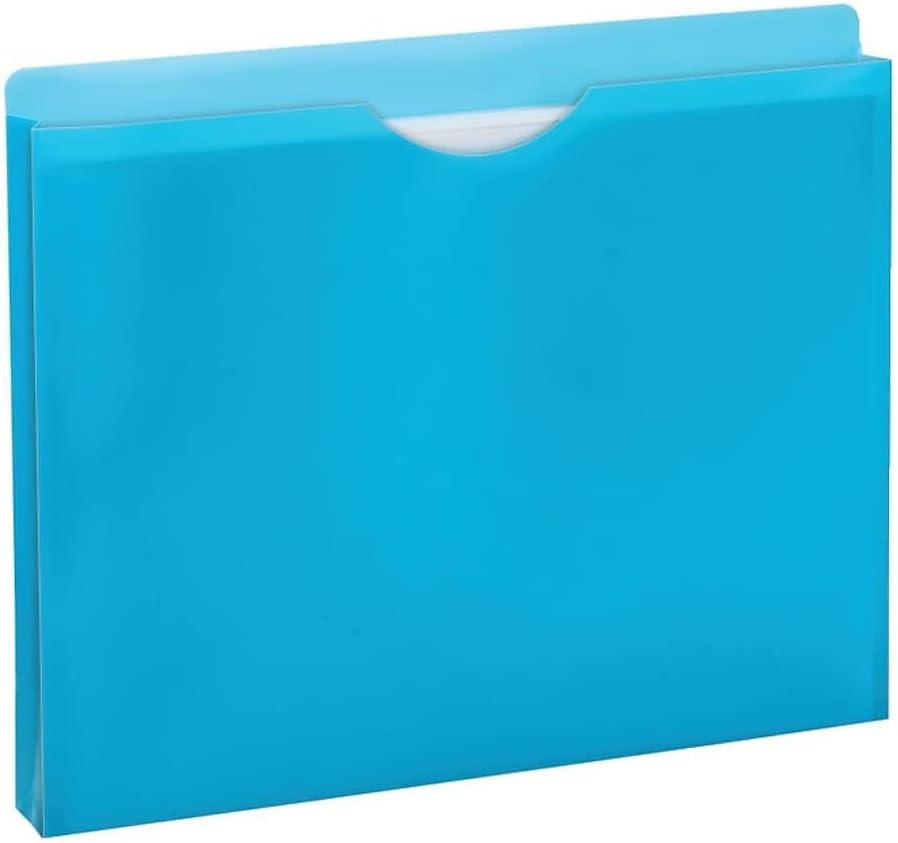 Pendaflex Glow Poly File Jacket, Straight Tab, Letter Size, Assorted Colors, 5/Pack