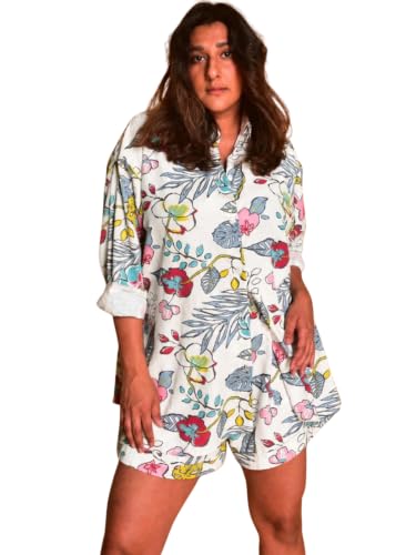 Image of Leriya Fashion Women's Rayon Co-ord Set Stylish | Summer Pajama Set for Women & Girl for Beach & Holiday Look | Night Suit| Summer Vacations Printed Pyjama Set for Goa Beach Outfits