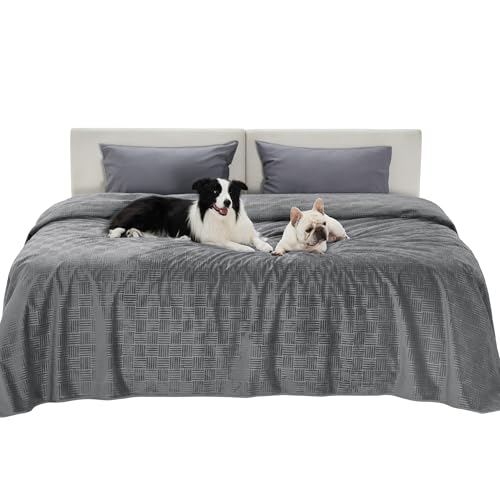 Bedsure Waterproof Bed Cover for Bed and Dogs Quick Drying，82x120IN
