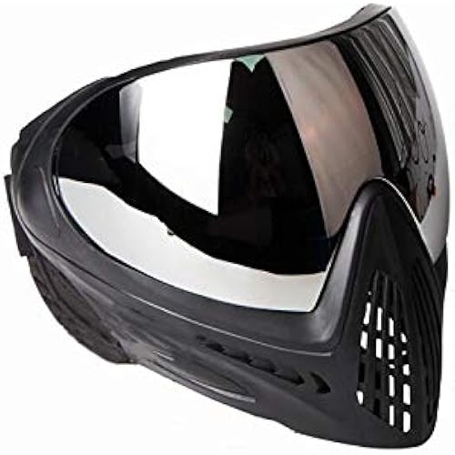 FMA F1 Bike Safety Anti-Fog Goggle/Headgear Single Layer Hunting (Pure Black,Silver Lens)