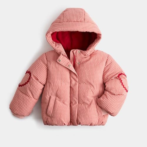 Image of Marks & Spencer Gingham Hooded Puffer Jacket
