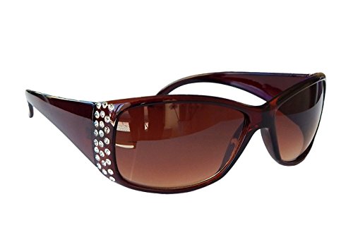 Gil SSC Damenbrille Sonnenbrille mit Strass Brille Damen Sunglasses M 38 (Braun) Cover
