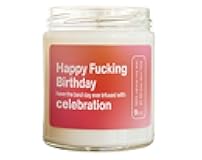 Hilarious Happy Fcking Birthday Candle - Unique Funny Birthday Gift Idea - Soy Wax Scented MC-812
