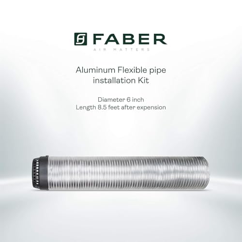 Image of Faber Aluminum Chimney Installation kit with Cowl & Clamps