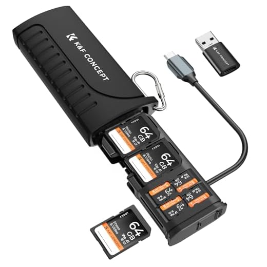 K&F CONCEPT 2-in-1 Card Reader Adapter