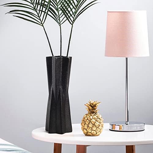 devesanter Ceramic vase 2 Set Black and White Flower Vases for Modern Home Décor,Vaser Minimalist Nordic Boho Ins Style for Bedroom,Kitchen,Living Room,Office and Wedding(H8.27''*W2.17'')