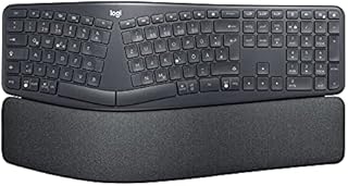 Logitech ERGO K860 Ergonomic Split Keyboard, QWERTZ German Layout - Grey