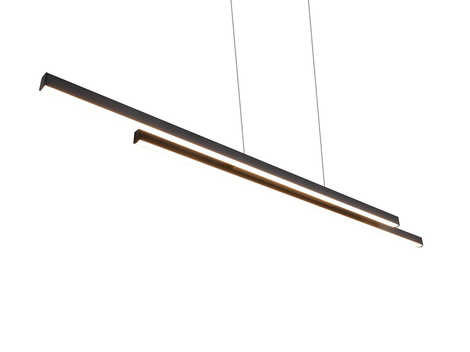 RL LIVE YOUR LIGHT Lampa wisząca LED – 110 x 150 cm – 2-punktowa – czarna – metal – regulacja wysokości