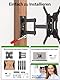 USX-MOUNT TV Wandhalterung Schwenkbar Neigbar Ausziehbar für 26-55 Zoll TV und Monitore, max. VESA 400x400, Universelle TV-Wandhalterung bis zu 35 kg