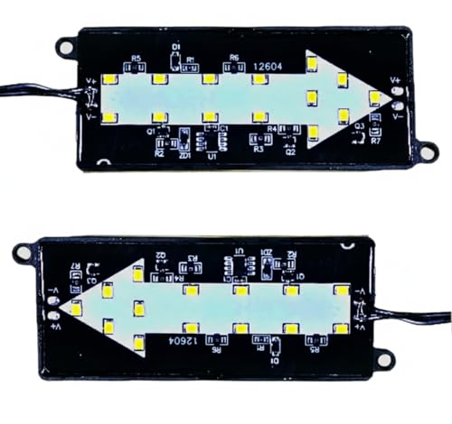Image of 12V 5W Arrow LED Module Light for Car Bike Number Plate | Decorative Waterproof LED for Vehicle Modification (Pack of 2)