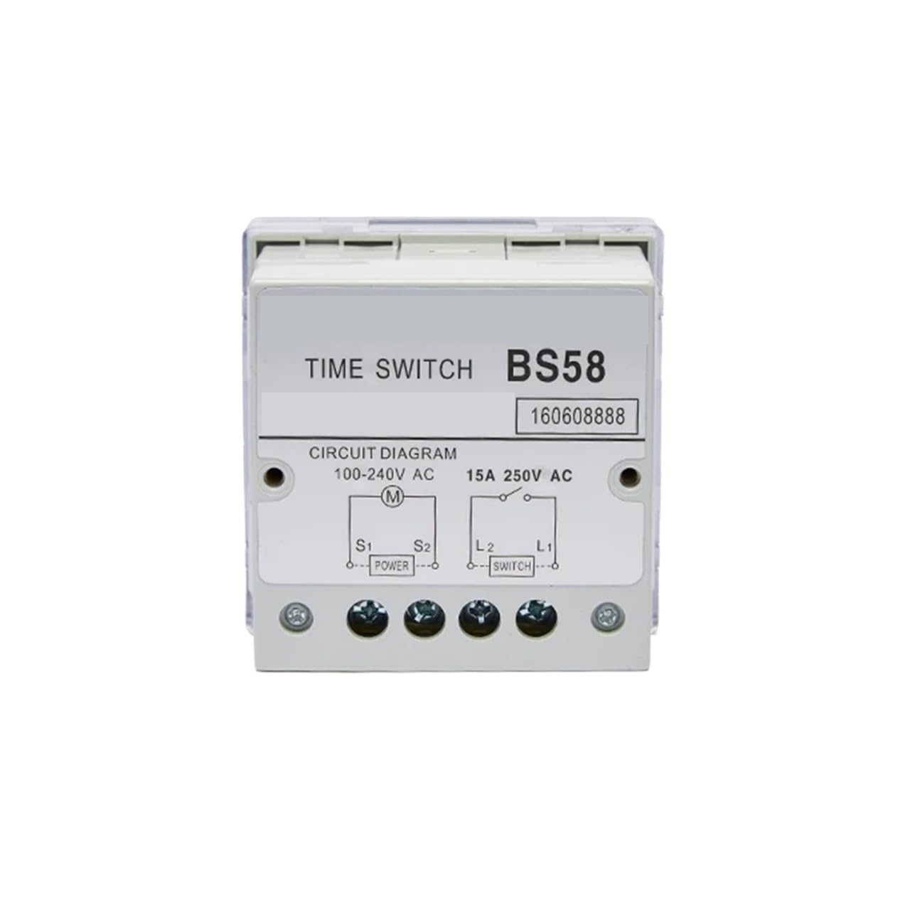 240V 24H Zeitschaltuhr, mechanische Zeitschaltuhr mit 96-maligem EIN-/Ausschalten pro Tag, Mindesteinstelleinheit 15 Min