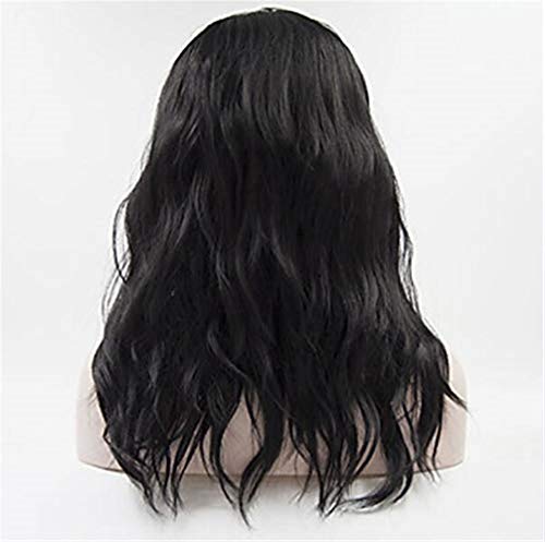 Perruque lace front noire pour masquer la perte de cheveux avec de belles boucles - 5