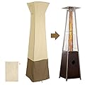 Pyramid Torch Patio Outdoor Heater Covers Waterproof with Zipper & Air Vents, Stand up Heavy Duty 4000 PU Pressure Waterproof Oxford Fabric Heater Covers