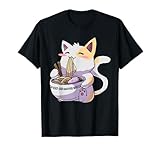 Ramen T-Shirt Cat Tshirt Kawaii Anime Tee Japanese Gift