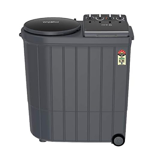 Whirlpool 10.5 Kg Ace XL Semi-Automatic Top Loading Washing Machine (Ace XL 10.5, Grey, In-Built Heater, 3D Scrub Technology)