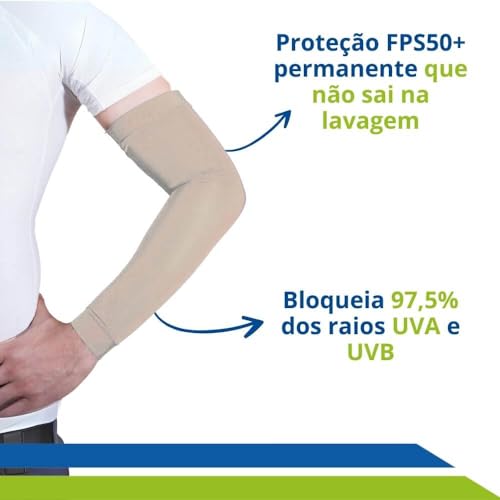 MANGUITO PARA PROTEÇÃO SOLAR FPU50+ NEW FORM - PAR - 81002 (P, BEGE)