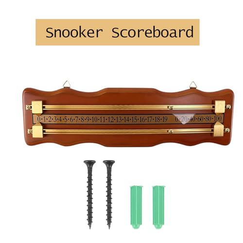 Marcador de billar, tablero de puntuación, marcador de madera para snooker y shuffleboard, 2 ondulados, tablero para clubes miniatura 4