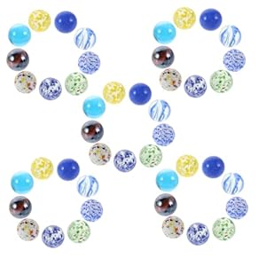 Toyvian 50 Stück Glasmurmeln