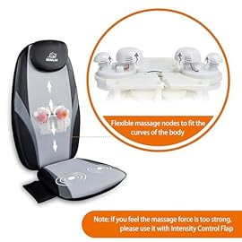 Snailax Shiatsu Massage Cushion with Heat Massage Chair Pad Kneading Back Massager for Pain Relief Deep Tissue 3D Roller Travel Up/Down to Relax Tense Muscle, Office Home Use