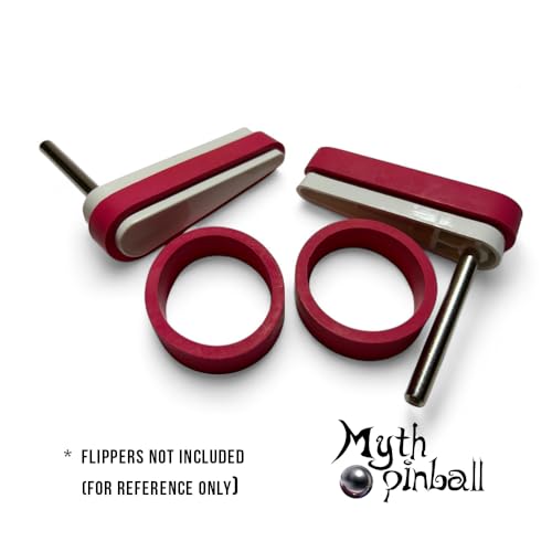 4 Pack of 1-1/2\" Standard Size Rubber Red Flipper Rings for Most Pinball Machines
