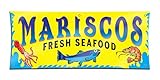 MARISCOS Fresh Seafood Banner (2ft X 5ft) Restaurant Open Sign Shrimp Camarones Cuisine Spanish Español Poster