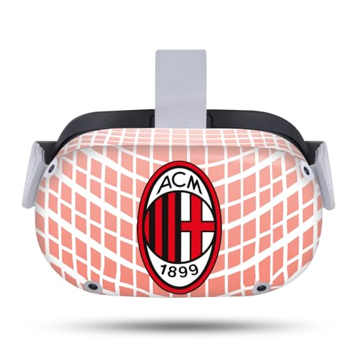 Head Case Designs Officially Licensed AC Milan Away 2020/21 Crest Kit Vinyl Sticker Skin Decal Cover Compatible with Meta Quest 2