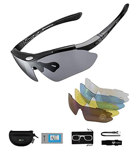 ROCKBROS Gafas de Sol Polarizadas con 5 Lentes Intercambiables para Ciclismo Bicicleta Running Deportes Protección UV 400 Anti Viento para Hombre y Mujer | Ya disponible en tu tienda friki favorita! En mundofriki.es! ROCKBROS Gafas de Sol Polarizadas con 5 Lentes Intercambiables para Ciclismo Bicicleta Running Deportes Protección UV 400 Anti Viento para Hombre y Mujer | Ya disponible en tu tienda friki favorita! En mundofriki.es!