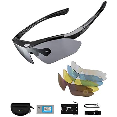 ROCKBROS Polarized Cycling Sunglasses with Lenses Cover