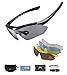 ROCKBROS Occhiali da Sole Ciclismo per Bicicletta MTB 5 Lenti Intercambiabili Occhiali Bici Polarizzati Sportivi Anti-UV 400 Uomo Donna, per Ciclismo Corsa Pesca Guida, Accessori Bici