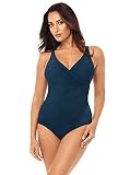 Miraclesuit Women's Swimwear Slimming Oceanus Tummy Control Soft Cup One Piece Swimsuit, Nova, 14
