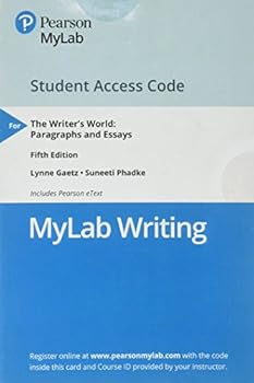 Misc. Mylab Writing with Pearson Etext -- Standalone Access Card -- For the Writer's World: Paragraphs and Essays with Enhanced Reading Strategies: Paragrap Book