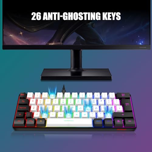Ahorra espacio con el teclado mini 60% RedThunder y mouse celular ligero RGB 7
