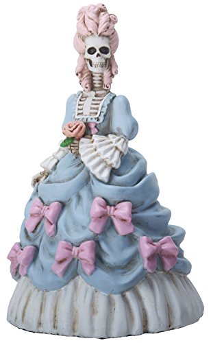 YTC 6.5 Inch Marie Skelantoinette Queen of France Statue Figurine, Blue