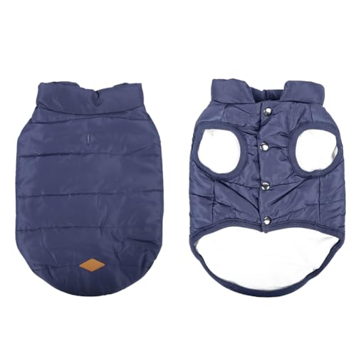 meioro Hund Warme Jacke Hundebekleidung Dog Gemütliche Jacke Winter Gefüttert Mantel Hund Katze Kleidung Warme Französisch Bulldog Mops Hund Kleidung Weste